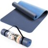 ACTIVE FOREVER Yogamatte, Hochwertige TPE-Yogamatte, Fitness-sporttrainingsmatte, Yogamatte mit Riemen, Rutschfest, Ungiftig, Geeignet fÃ¼r Yoga-AnfÃ¤nger, Fitness, Pilates Und Turner