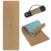 ALPIDEX Kork Yogamatte 183 x 61 x 0.6 cm Fitness Pilates Matte Schadstofffrei rutschfest Tragetasche Hilfslinien NatÃ¼rlicher Kork Yoga Mat