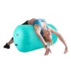 Air Roll, Aufblasbare Turnen Air Barrel 100cm Luft Rollen with Pump, Gymnastik Zylinder Turnmatte Trainingsmatte fÃ¼r Zuhause/Taekwondo/Yoga/Gym/Fitness