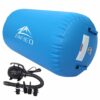 Air Rolle Turnen, Air Roll Aufblasbare Air Barrel Gymnastik Yoga Rolle mit Luftpumpe Tumbling Matten Trainingsmatte Gymnastikmatte Fitnessrolle