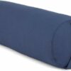 Bodhi Yoga Bolster Rolle Ã 22 cm | Yogarolle mit Bio-DinkelfÃ¼llung | Yogakissen fÃ¼r Restorative & Yin Yoga | Waschbarer Bezug aus Baumwolle | Pilates Kissen mit Trageschlaufe (blau)