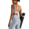 Damen Sport BH mit LycraÂ® Spandex bietet Shock Absorber Multi Sports Support, Starker Halt fÃ¼r intensives Training GroÃe BrÃ¼ste, Comfort Yoga Bra Fitness Bekleidung fÃ¼r Workout, Jogging