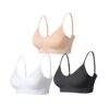 Comfyin BH Damen Oohne BÃ¼gel Bustier Sport Nahtlos Gepolstert Yoga BH 3er Set