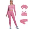 DONYKARRY Damen 2/3-teiliges Nahtloses Trainingsanzug Yoga Outfit Jogginganzug Set Freizeitanzug