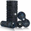 Faszienrolle Faszienrollen Set Bestehend aus 3D-Textur-Massage Faszienrolle WirbelsÃ¤ule/Mini-Faszienrolle Faszienball Blackroll Foam Roller fÃ¼r Yoga Bindegewebsstoffwechsel Muskelmassage mit Poster