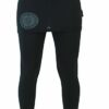 GURU SHOP Yoga-Hose, Leggings mit Minirock Bio BW Yogi, Damen, Baumwolle