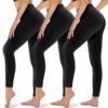 Gayhay 3er Pack Leggings Damen High Waist Sportleggings Blickdicht Sporthose fÃ¼r Sport Yoga Gym