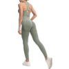 JOJOANS Damen 2-teiliges Nahtloses Trainingsanzug Yoga Outfit Jogginganzug Set Freizeitanzug