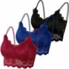 Leezepro Damen BH 1/3/6er Pack Ohne BÃ¼gel Push up Crop Top Sexy Bustier Spitze BH Set Sport BH fÃ¼r Alltag Yoga Fitness