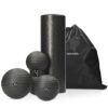 Navaris Faszien Set 4tlg. Massageroller – 1x Faszienrolle 1x Peanut Duo Massageball 2X Faszienball – Massage BÃ¤lle Duoball – RÃ¼cken Nacken Yoga