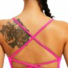 TZLDN Sport BH RÃ¼ckenfrei Damen Gepolstert Bustier Cross Back Gym Yoga Push up Bra Crop Top Sport Oberteile ohne bÃ¼gel