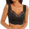 Vertvie Damen Komfort BH Ohne BÃ¼gel Push Up Nahtlos Sport BH Gepolstert Spitzen Bra Weich Seamless Stretch Bustier Mittel Halt BÃ¼gelloser Schlaf BH Klassische Top fÃ¼r Alltag Yoga