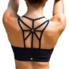 YIANNA Damen Sport BH Ohne Buegel Bustier Yoga BH Gepolstert Sports Bra Crop Top