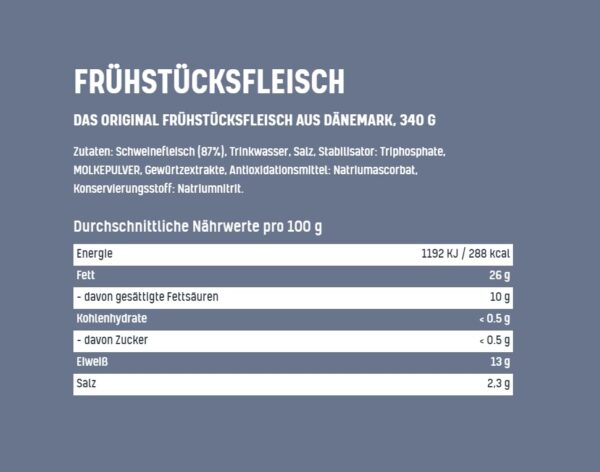 TULIP 6x Schweine-FrÃ¼hstÃ¼cksfleisch 340g + Kochbuch | Schweine-FrÃ¼hstÃ¼cksfleisch in der Dose und ein passendes FrÃ¼hstÃ¼cksfleisch gebundenes Kochbuch mit 57 Rezepten | 87% Schweinefleisch – Bild 3